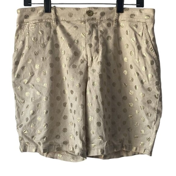 Anthropologie Shorts‎ Linen Polka Dot - Picture 1 of 5